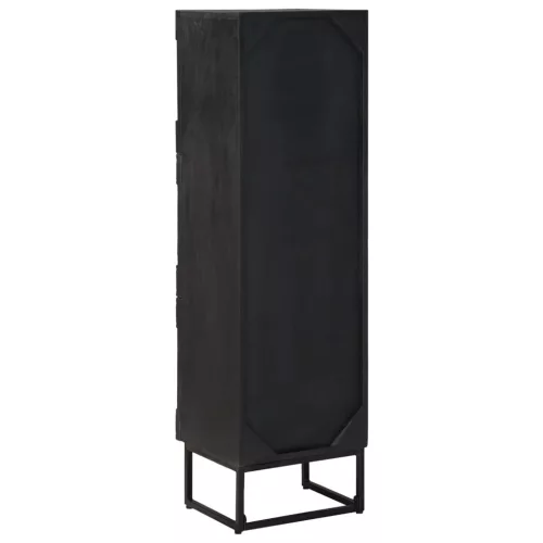  Magasfiú Fekete 35 x 30 x 120 cm Tömör Mangófa és Műszaki Fa