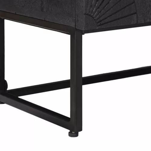  Magasfiú Fekete 35 x 30 x 120 cm Tömör Mangófa és Műszaki Fa