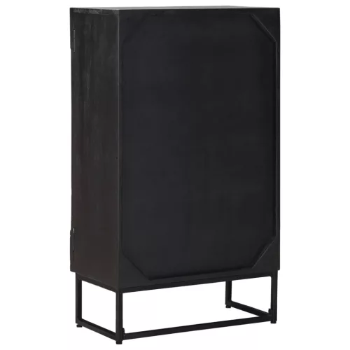  Magasfiú Fekete 55 x 30 x 95 cm Tömör Mangófa és Műszaki Fa