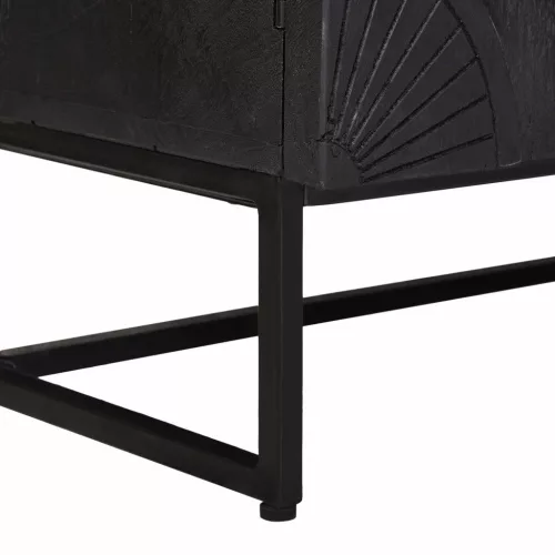  Magasfiú Fekete 55 x 30 x 95 cm Tömör Mangófa és Műszaki Fa