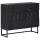  Fiókos szekrény fiókkal Fekete 75 x 30 x 65 cm