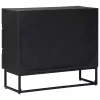  Fiókos szekrény fiókkal Fekete 75 x 30 x 65 cm