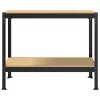  Munkaasztalok polcokkal Fekete 81 x 41 x 145 cm Faanyag