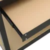  Munkaasztalok fiókkal polcokkal Fekete 81 x 41 x 145 cm Faanyag