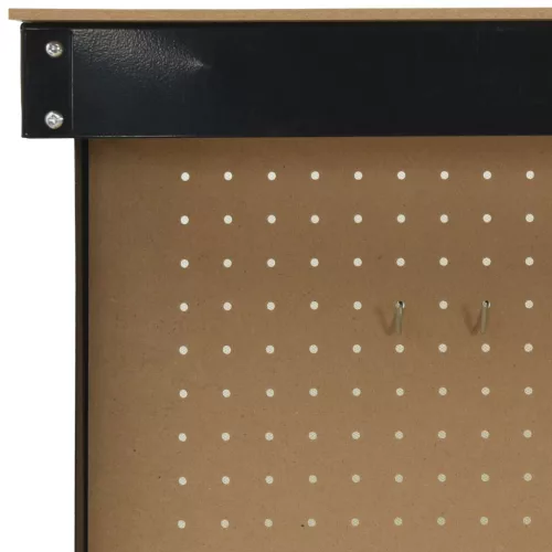  Munkaasztalok polcokkal Fekete 81 x 41 x 145 cm Faanyag