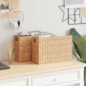    Újság Kosarak 2 pcs Természetes 39 x 14 x 25 cm Vízi jácint