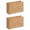  Újság Kosarak 2 pcs Természetes 39 x 14 x 25 cm Vízi jácint