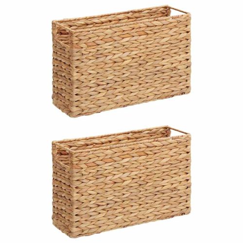  Újság Kosarak 2 pcs Természetes 39 x 14 x 25 cm Vízi jácint