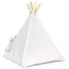  Kiskedvenc teepee párnával Fehér 40 x 40 x 50 cm Poliészter