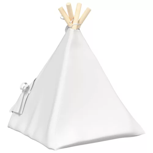  Kiskedvenc teepee párnával Fehér 40 x 40 x 50 cm Poliészter