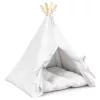  Kiskedvenc teepee párnával Fehér 50 x 50 x 60 cm Poliészter