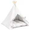  Kiskedvenc teepee párnával Fehér 60 x 60 x 70 cm Poliészter