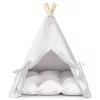  Kiskedvenc teepee párnával Fehér 60 x 60 x 70 cm Poliészter