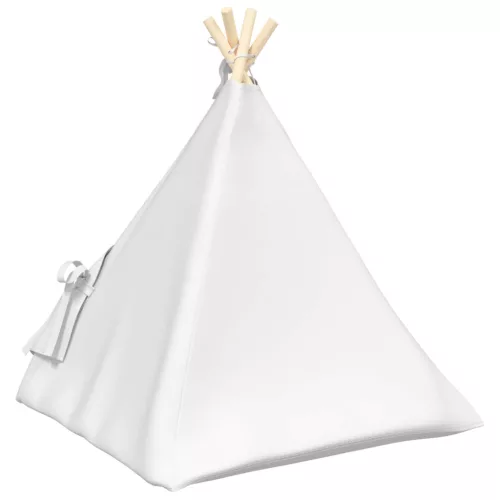  Kiskedvenc teepee párnával Fehér 60 x 60 x 70 cm Poliészter