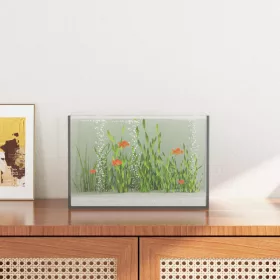  Akvárium tárolóval Fehér 30 x 20 x 20 cm Üveg