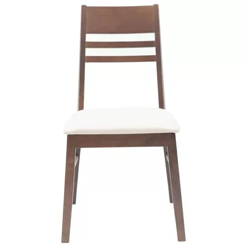  Étkező Székek 2 pcs Világos Barna 43 x 54 x 89 cm Tömör Gumi Fa