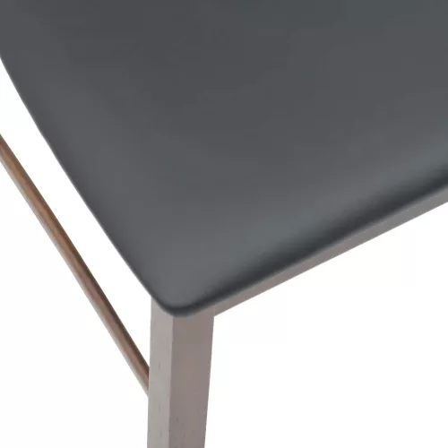  Étkező Székek 2 pcs Világos Barna 43 x 54 x 89 cm Tömör Gumi Fa