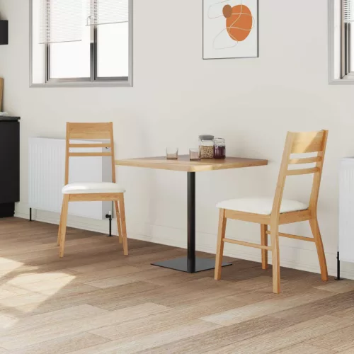  Étkező Székek 2 pcs Természetes 43 x 54 x 89 cm Tömör Gumi Fa