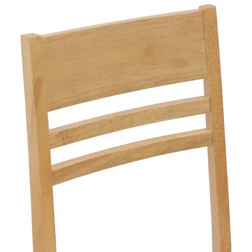  Étkező Székek 2 pcs Természetes 43 x 54 x 89 cm Tömör Gumi Fa