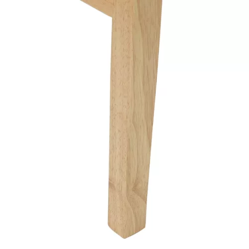  Étkező Székek 2 pcs Természetes 43 x 54 x 89 cm Tömör Gumi Fa