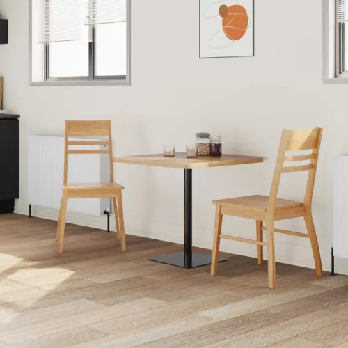  Étkező Székek 2 pcs Természetes 43 x 54 x 89 cm Tömör Gumi Fa
