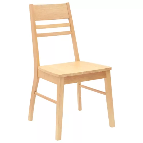 Étkező Székek 2 pcs Természetes 43 x 54 x 89 cm Tömör Gumi Fa