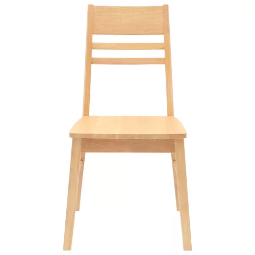  Étkező Székek 2 pcs Természetes 43 x 54 x 89 cm Tömör Gumi Fa