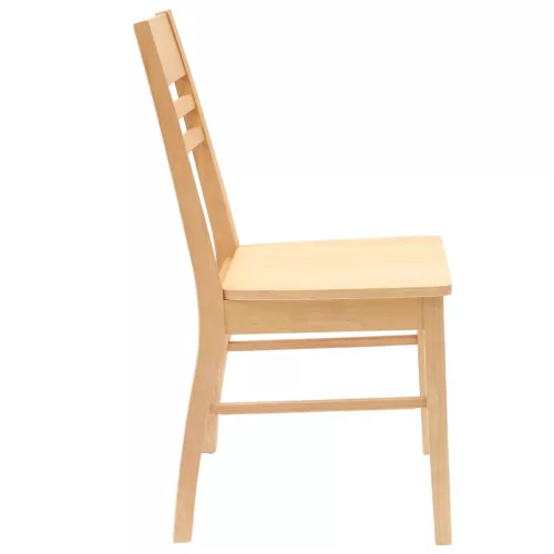  Étkező Székek 2 pcs Természetes 43 x 54 x 89 cm Tömör Gumi Fa