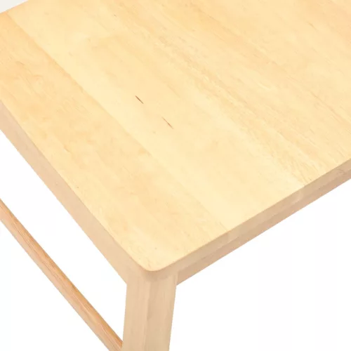  Étkező Székek 2 pcs Természetes 43 x 54 x 89 cm Tömör Gumi Fa