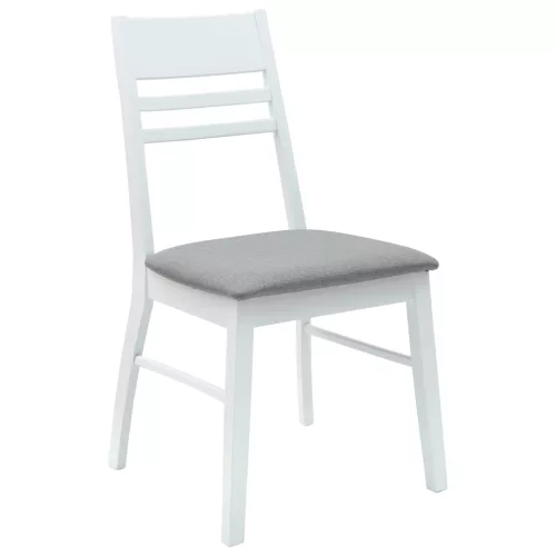  Étkező Székek 2 pcs Fehér 43 x 54 x 89 cm Tömör Gumi Fa