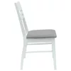  Étkező Székek 2 pcs Fehér 43 x 54 x 89 cm Tömör Gumi Fa