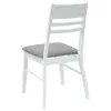  Étkező Székek 2 pcs Fehér 43 x 54 x 89 cm Tömör Gumi Fa
