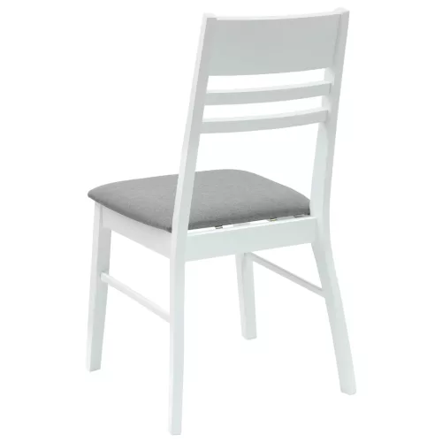  Étkező Székek 2 pcs Fehér 43 x 54 x 89 cm Tömör Gumi Fa
