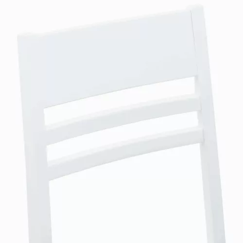  Étkező Székek 2 pcs Fehér 43 x 54 x 89 cm Tömör Gumi Fa
