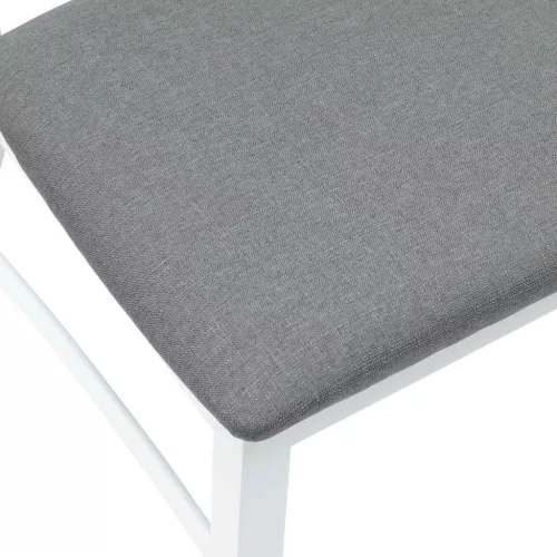  Étkező Székek 2 pcs Fehér 43 x 54 x 89 cm Tömör Gumi Fa