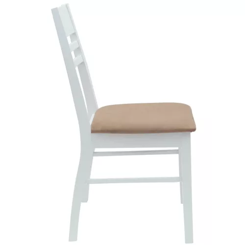  Étkező Székek 2 pcs Fehér 43 x 54 x 89 cm Tömör Gumi Fa