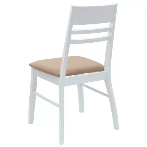  Étkező Székek 2 pcs Fehér 43 x 54 x 89 cm Tömör Gumi Fa