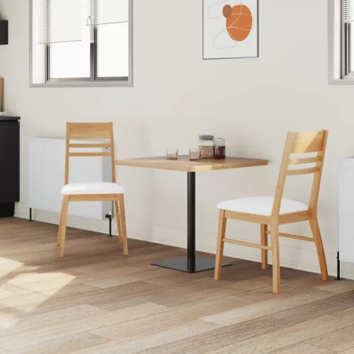  Étkező Székek 2 pcs Természetes 43 x 54 x 89 cm Tömör Gumi Fa
