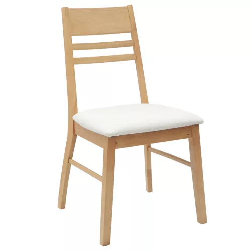  Étkező Székek 2 pcs Természetes 43 x 54 x 89 cm Tömör Gumi Fa
