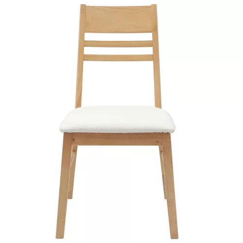  Étkező Székek 2 pcs Természetes 43 x 54 x 89 cm Tömör Gumi Fa