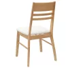  Étkező Székek 2 pcs Természetes 43 x 54 x 89 cm Tömör Gumi Fa