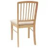  Étkező Székek 2 pcs Természetes 50 x 52,5 x 91 cm Tömör Gumi Fa