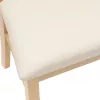  Étkező Székek 2 pcs Természetes 50 x 52,5 x 91 cm Tömör Gumi Fa