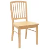  Étkező Székek 2 pcs Természetes 50 x 52,5 x 91 cm Tömör Gumi Fa