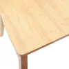  Étkező Székek 2 pcs Természetes 50 x 52,5 x 91 cm Tömör Gumi Fa