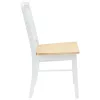 Étkező Székek 2 pcs Fehér 50 x 52,5 x 91 cm Tömör Gumi Fa
