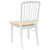  Étkező Székek 2 pcs Fehér 50 x 52,5 x 91 cm Tömör Gumi Fa