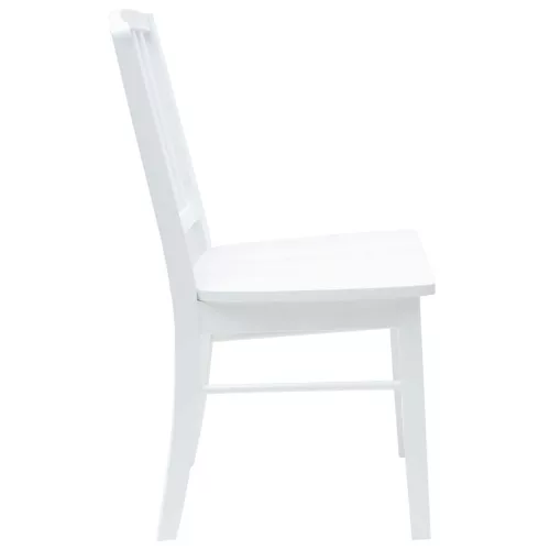  Étkező Székek 2 pcs Fehér 50 x 52,5 x 91 cm Tömör Gumi Fa