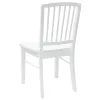  Étkező Székek 2 pcs Fehér 50 x 52,5 x 91 cm Tömör Gumi Fa