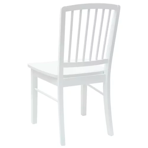  Étkező Székek 2 pcs Fehér 50 x 52,5 x 91 cm Tömör Gumi Fa